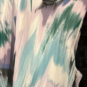 DKNY Multicolor Abstract Tank Top